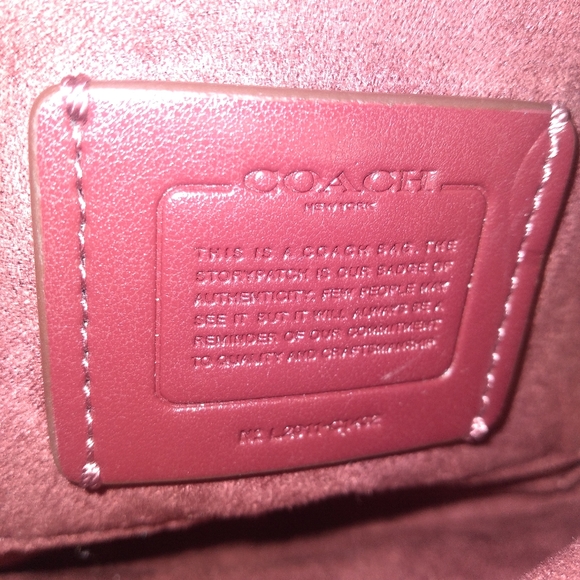 Coach Ellen Tangerine Color Pebble Leather Small Crossbody EUC - Picture 10 of 16